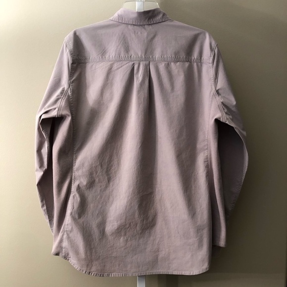 Carhartt Woman’s Button-Up Shirt - Lavender/Grey Size XL - Picture 2 of 12